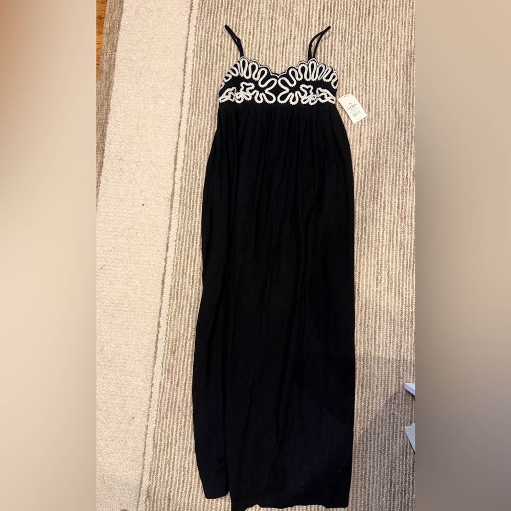 a new day Black Embroidered Maxi Dress